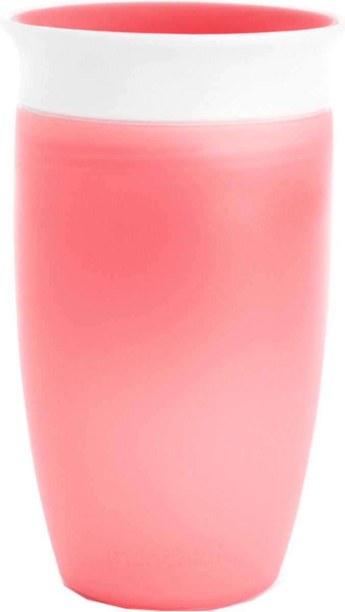 Munchkin miracle anti-lek 360° drinkbeker - sippy cup - oefenbeker voor baby en kind - 296ml - roze