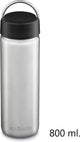 Klean kanteen wide single wall 800 ml 27oz - stainless steel silver - with wide ring cap