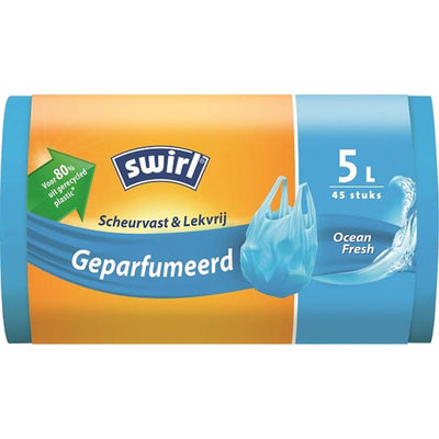 Swirl swirl pedal bucket pocket perfumed ocean fresh 5l 45 pieces