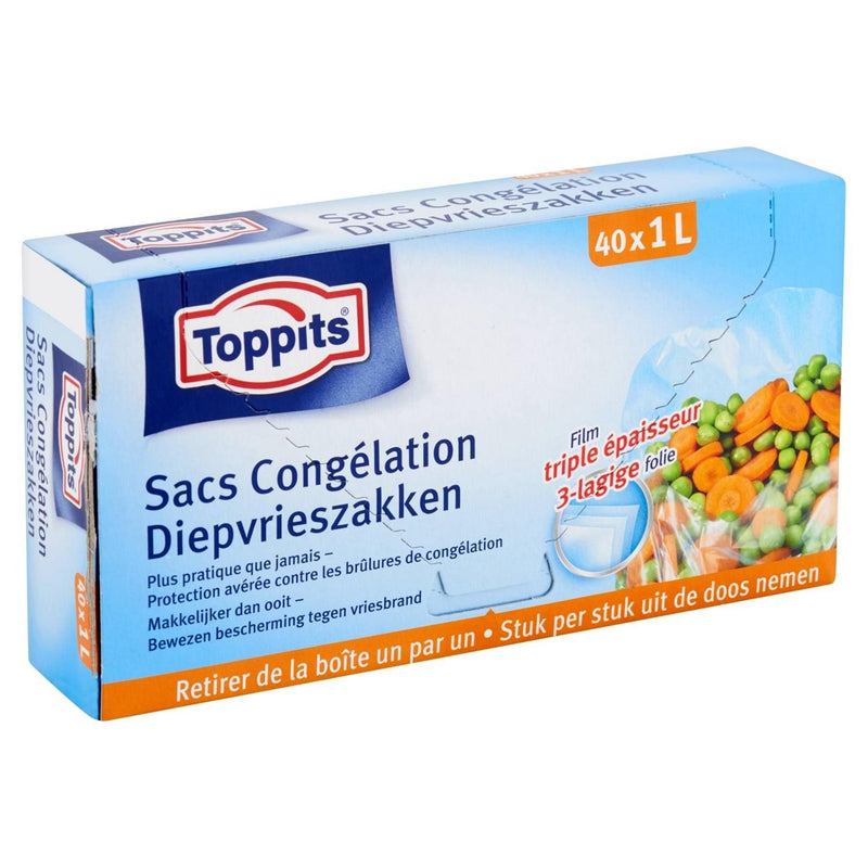 Toppits sacchi congelati da 1 litro 40 pezzi