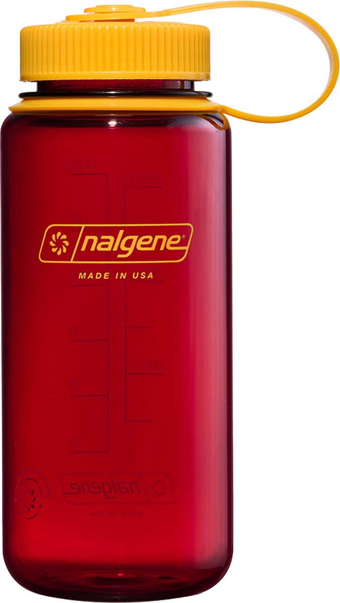 Nalgene - botella de boca ancha - botella para beber - botella de agua - a prueba de fugas - 500ml - libre de bpa - sustentar - laker