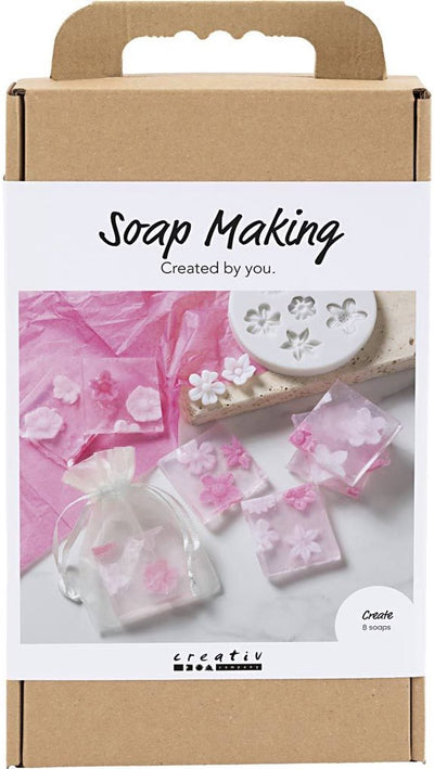 Set hobby per la produzione di sapone Creative Company, fiori, rosa, 1 scatola
