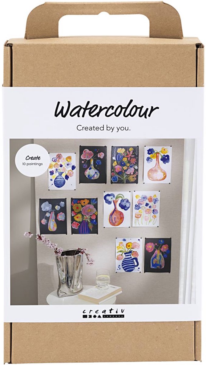 Creativ company caja creativa acuarela, varios colores, 1 caja