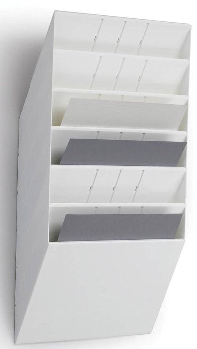 Portafolletos duradero flexiboxx 6 a4 horizontal blanco