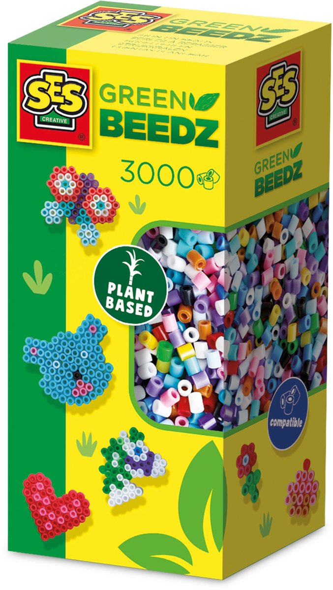 Ses creative ses green beedz - strijkkralen mix 3000