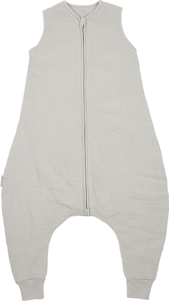 Jersey tipo mono para dormir de invierno para bebé uni de Meyco - hidrófilo prelavado - gris - 80 cm - 2,0 tog