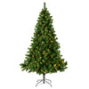 Everlands albero di Natale pino imperiale210 cm + illuminato a LED