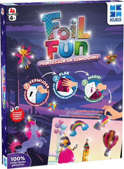 Megableu mega bleu foil fun prinsessen en unicorn