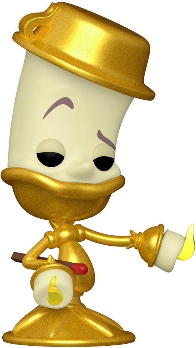 ¡Figura pop coleccionable de la Bella y la Bestia funko de Disney! películas lumiere 9 cm multicolores