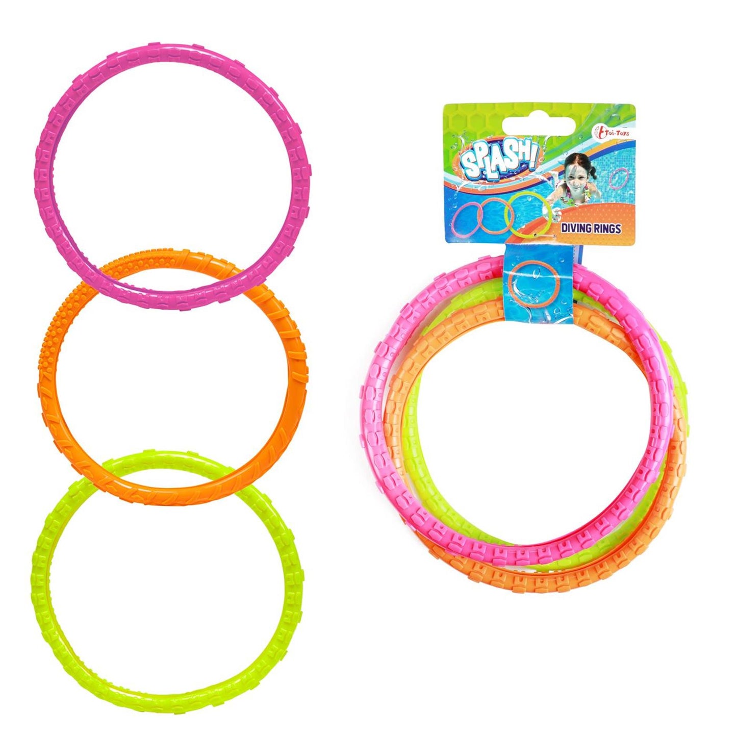 Anelli di immersioni splash rotonde, 3 °.