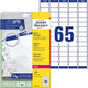 Etichette per indirizzi avery zweckform quickpeel 38 x 76 mm bianco