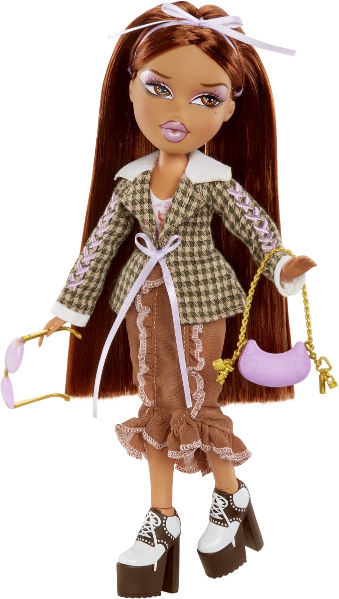 Yasmin, bambola alla moda Bratz con maglietta personalizzabile per te e accessori