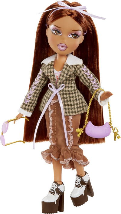 Bratz stylin'-modepop yasmin met aanpasbaar t-shirt voor jou en accessoires
