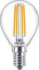 Philips led philips corepro led lustre e14 kogel filament helder 6.5w 806lm - 827 zeer warm wit | vervangt 60w