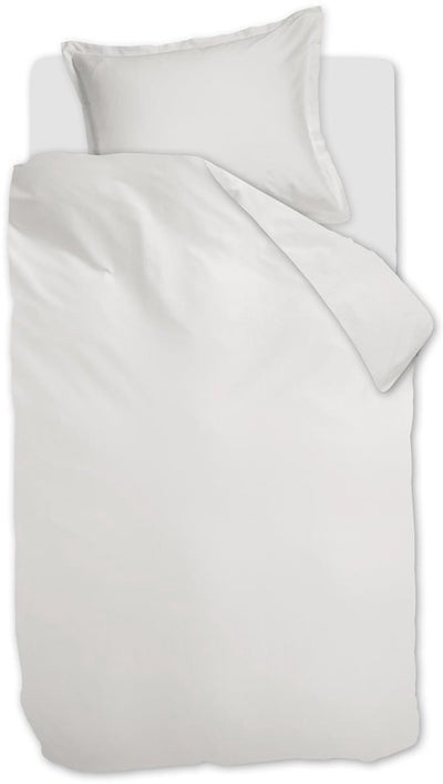 Copripiumino Ambiante satin uni - singolo - 140x200 220 cm - bianco
