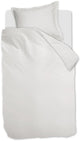 Ambiante satin uni dekbedovertrek - eenpersoons - 140x200 220 cm - wit