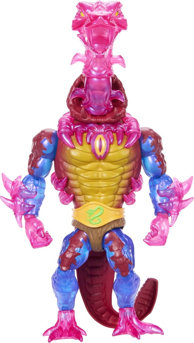 Mattel Motu x TMNT: action figure Tartarughe di Grayskull Rattlor action figure da 14 cm