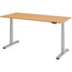 Bach sit-stand desk hammerer beech 180x80x127cm