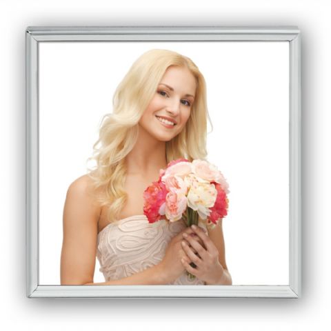 Marco de fotos ZEP 120S01-55 Silver Sled 13x13 cm