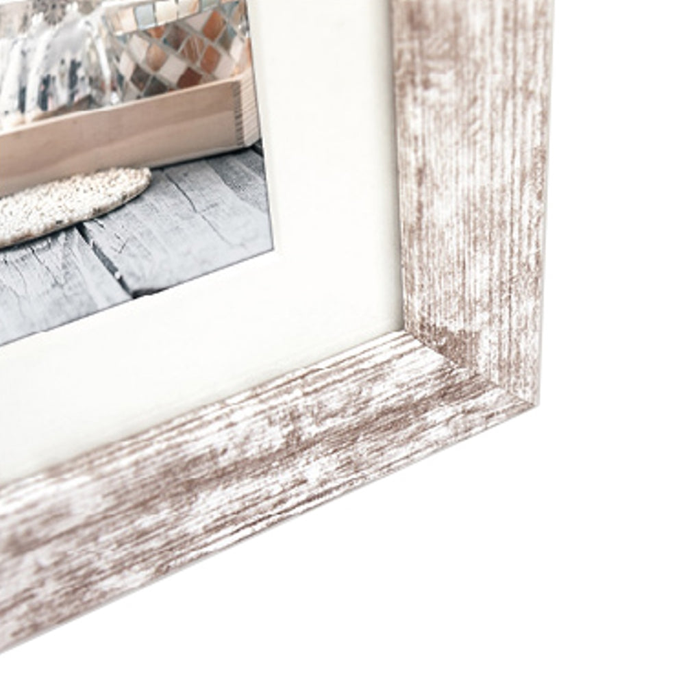 Zep Photo Frame V23106 Nelson 6 3q White Wash para 3 fotos
