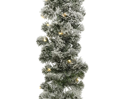 Decoris guirnalda imperial nieve 270x25 50led