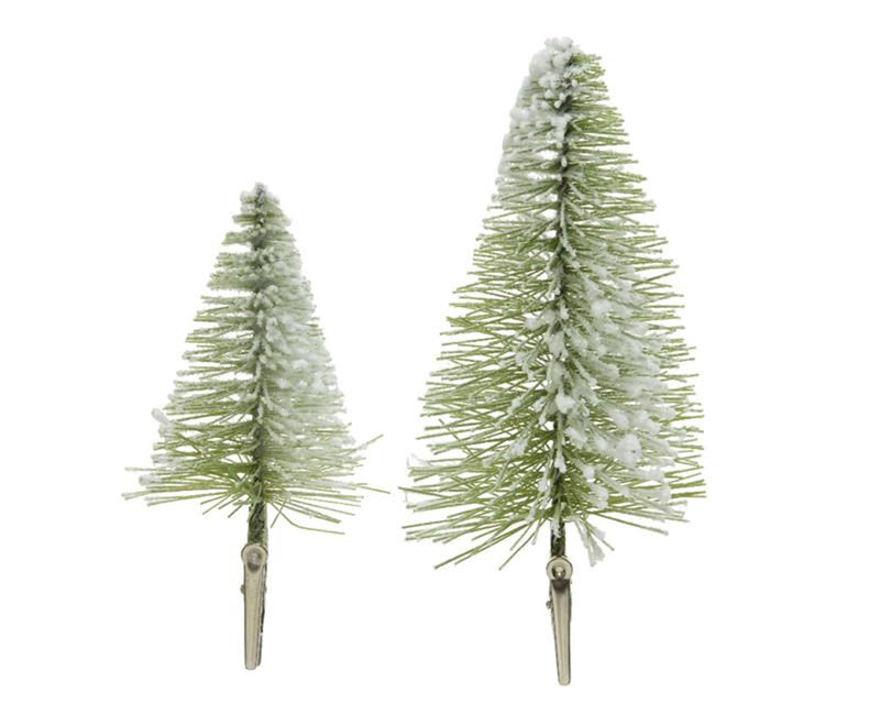 Decoris mini albero di Natale su clip set da 4 pezzi