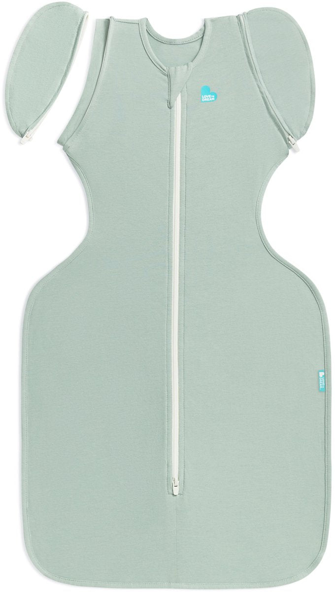 Love to dream ™ saco de dormir para bebé swaddle up™ - envoltorio reductor - bebé 6-9 meses - 8,5-11 kg - verano - oliva