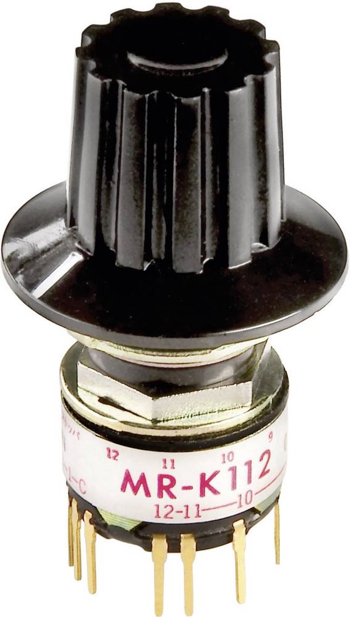 Interruttori Nkk mrk112-a mrk112-a draaischakelaar 125 v ac 0,25 a schakelposities 12 1 x 30 ° 1 stuk(s)