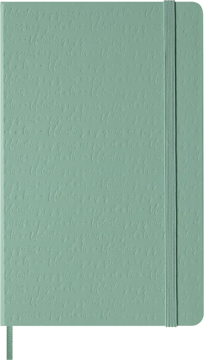 Moleskine notitieboek large - hardcover - blanco - sage green
