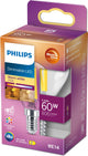 Philips led kogellamp transparant - 60 w - e14 - dimbaar warmwit licht