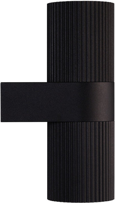 Lampada da parete Enzo | Kyklop ondulato tondo 2x gu10 nero ip54 - 4800960