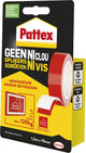 Pattex geen spijkers schroeven 120kg | binnen buiten oplossingen montagetape | montagetape 1,5 m verpakking.
