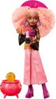 Mattel moonspell magic de monster high - muñeca de moda rae lumina - bruja del sol con accesorios
