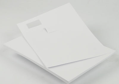 Busta di carta bianca Juncker con cartellino prezzi da 25 fogli