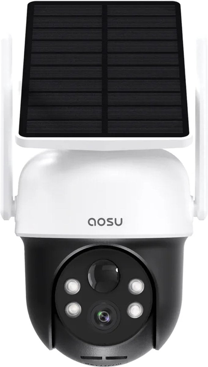 Aosu solarcam d1 classic - telecamera di sicurezza - immagine 2K - audio bidirezionale - visione a 360° tracciamento AI