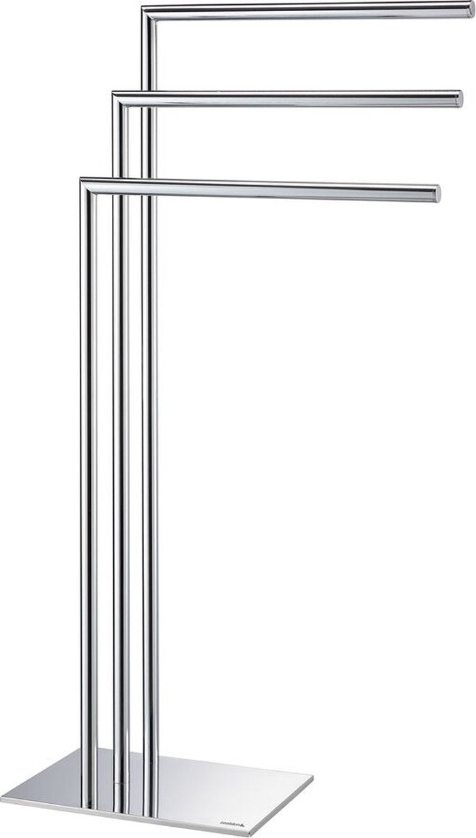 Tubo Sealskin - portasciugamani a 3 bracci freestanding - adatto per 3 asciugamani - cromato
