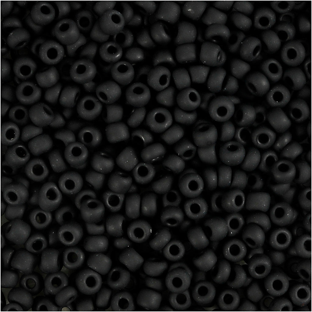 Perline Creativ Company, d 3 mm, misura 8 0, misura del buco 0,6-1,0 mm, nero opaco, 25 g 1 scatola
