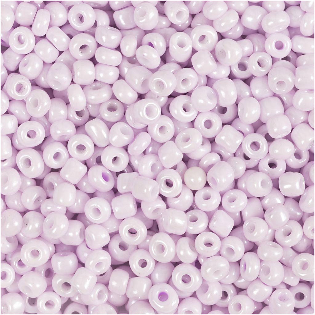 Perline Creativ Company, d 3 mm, misura 8 0, misura del buco 0,6-1,0 mm, rosa chiaro, 25 g 1 scatola