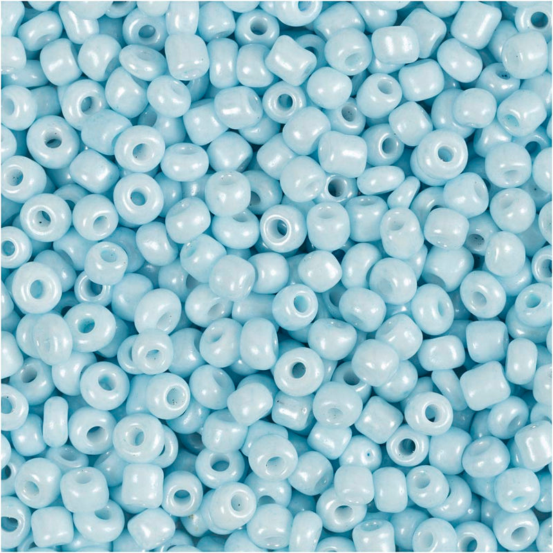 Rocallas Creativ company, d 3 mm, medidas 8 0, medida agujero 0,6-1,0 mm, azul claro, 25 g 1 caja