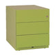 Cajonera bisley nwa59m7sss104 3 cajones cerradura de cilindro móvil verde