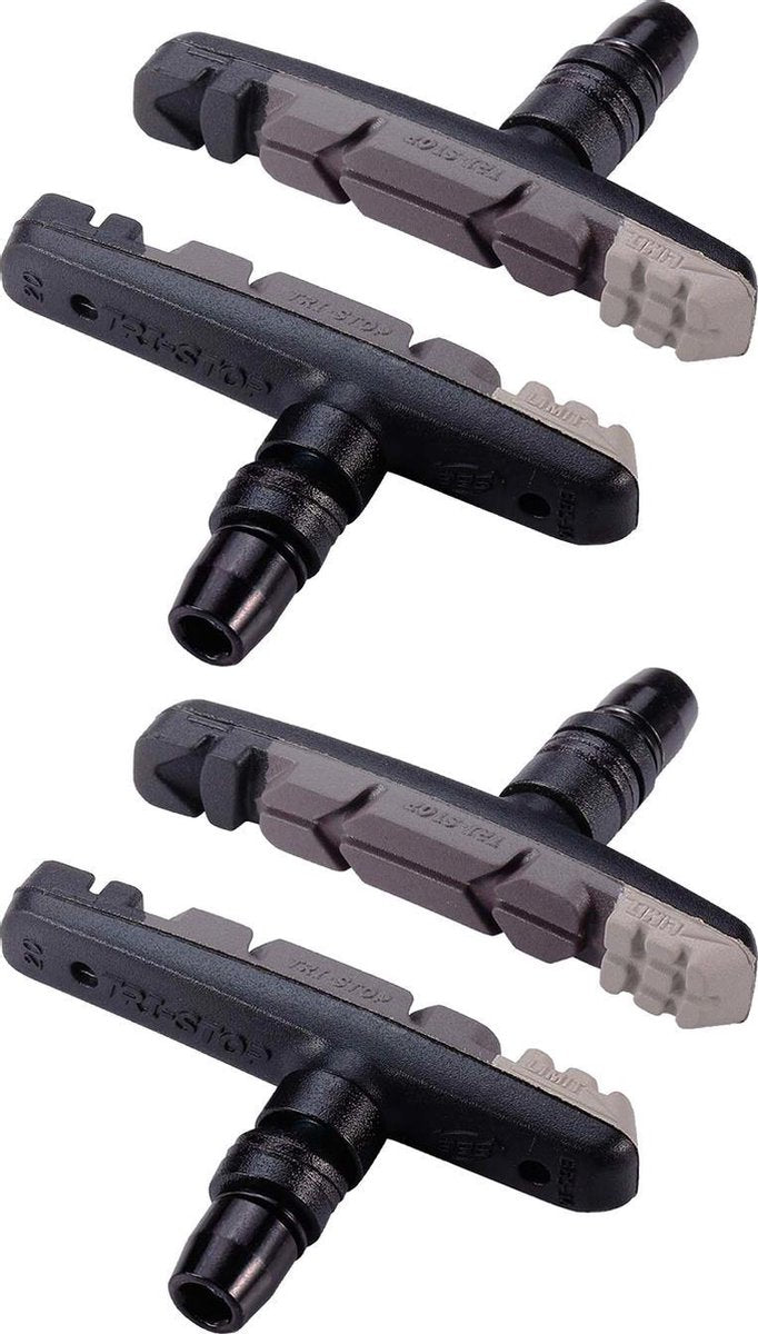Pastiglie freno per bicicletta Bbb - tristop - freno a cerchione - per city bike mountain bike - compatibili shimano - pastiglie freno v-brake - triplo colore - bbs-16t