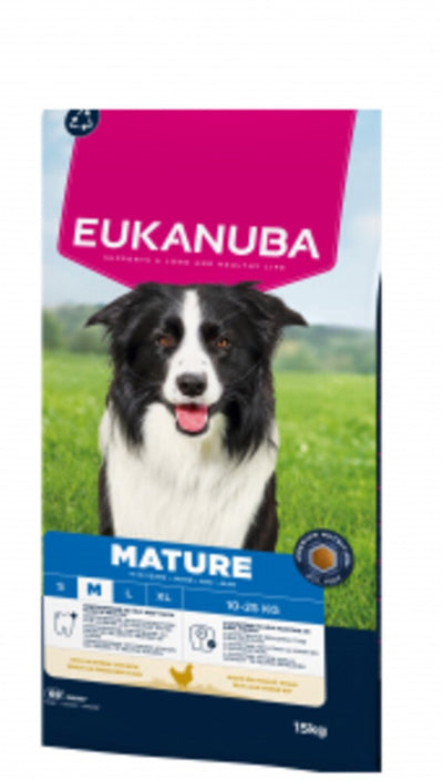 Eukanuba mature medium breed kip - hondenbrokken - 15 kg