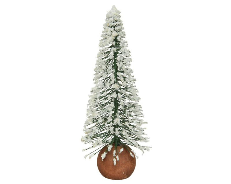 Decoris mini kerstboom met sneeuw 22cm