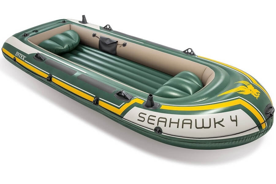 Intex Seahawk 4 Set - Barco inflable de cuatro personas