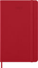Moleskine 12 maanden agenda - 2027 - wekelijks - large - harde kaft - rood