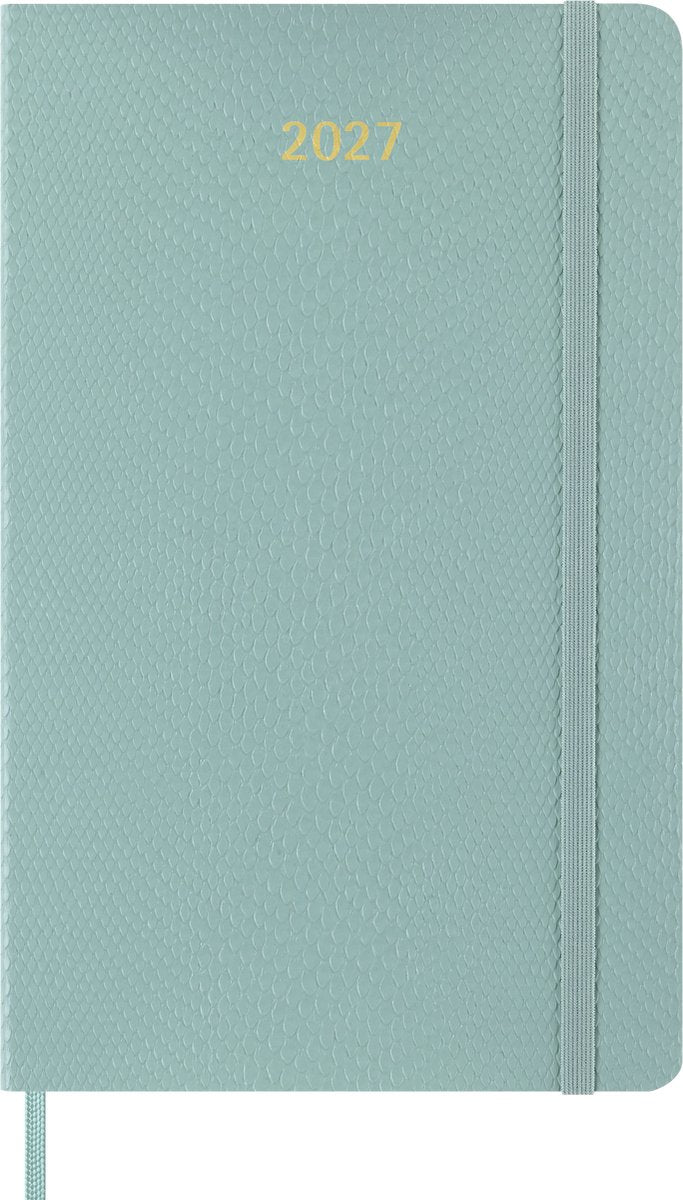 Agenda 12 mesi Moleskine - 2027 - etica preziosa - settimanale - grande - mamba - verde