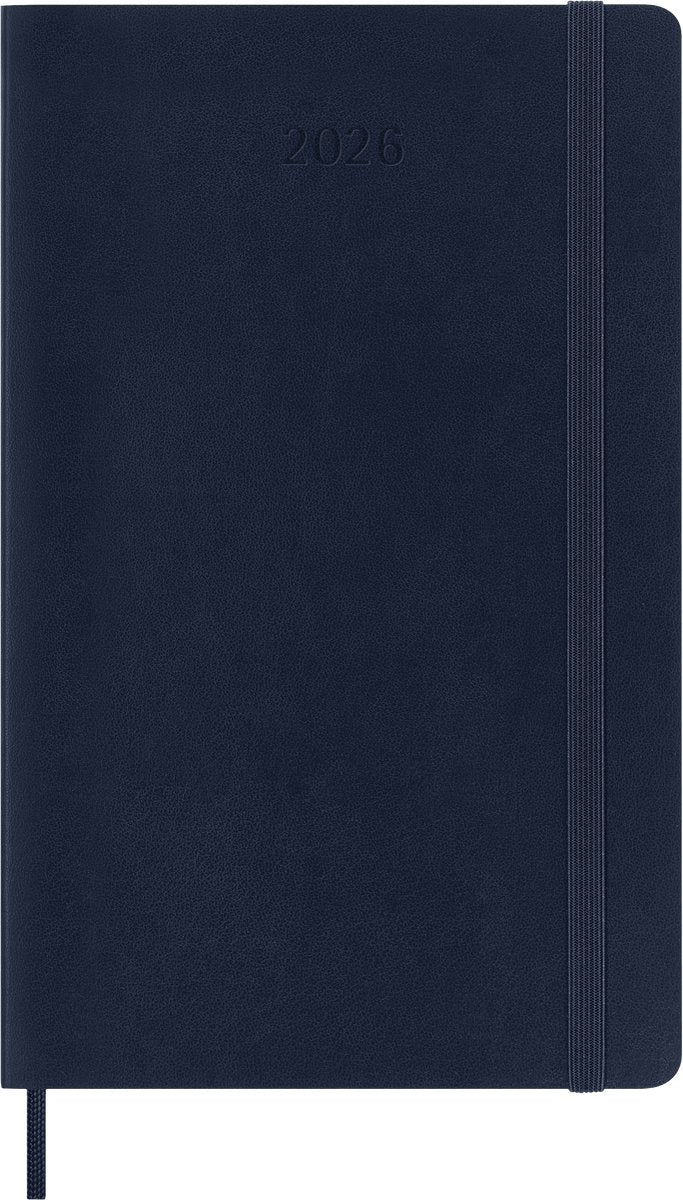 Moleskine 12 maanden agenda - 2027 - dagelijks - large - zachte kaft - saffier blauw