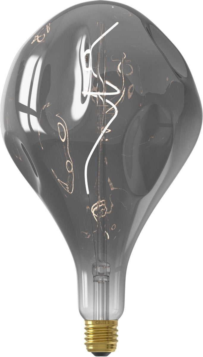 Calex organic evo xxl titanium - e27 led lamp - filament lichtbron dimbaar - 6w - warm wit licht