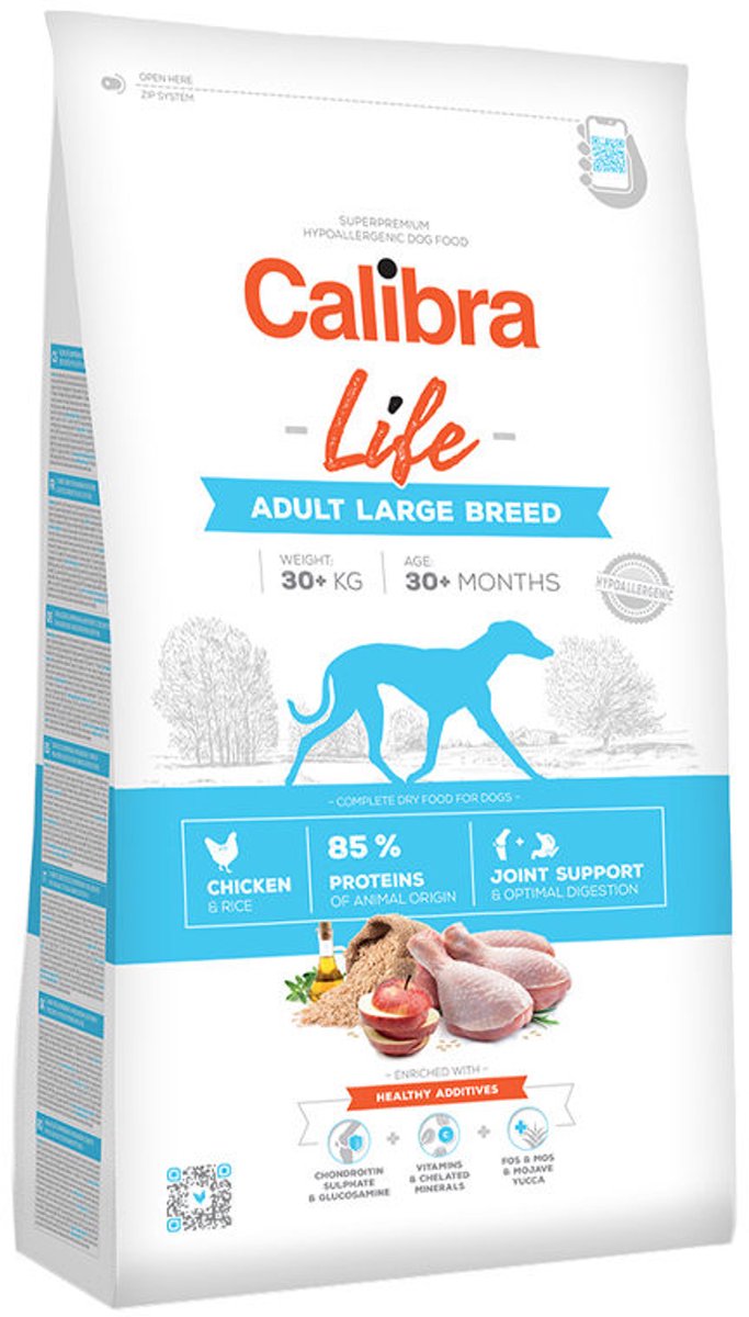 Calibra hond life adult large breed chicken 12 kg
