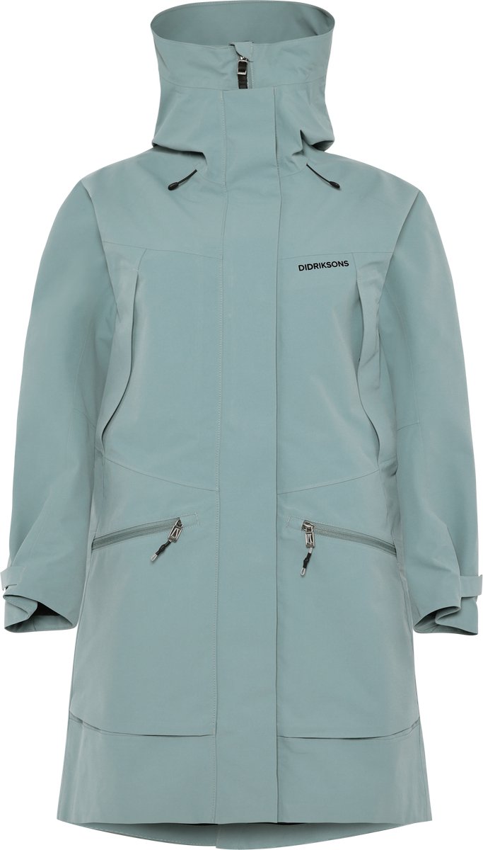 Didriksons ilma wns parka 8 chaqueta de montaña para mujer - factory blue
